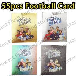 Álbum de Coleção Flash Card, 3D Football Card, Stars World, C Ronaldo, Messi Vivo, 55 pcs, 288 pcs - Image 3