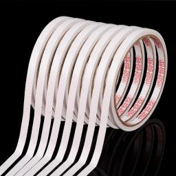 5 rolos de fita adesiva dupla face 5mm 8m cola forte feita de papel fitas para diário casa diy arte artesanato adesivos material de escritório - Image 5