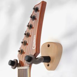 Madeira e Metal Titular Guitarra, Wall Mount, Stand Peças e Acessórios, Home Instrument Display, Cabides, Guitar Picks - Image 3