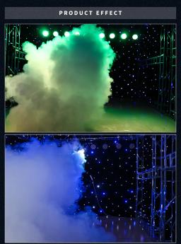 Máquina de névoa digital para efeito de palco máquina de fumaça sem fio para discoteca, Christmas Show, equipamento profissional, DMX 512, 3000W - Image 6