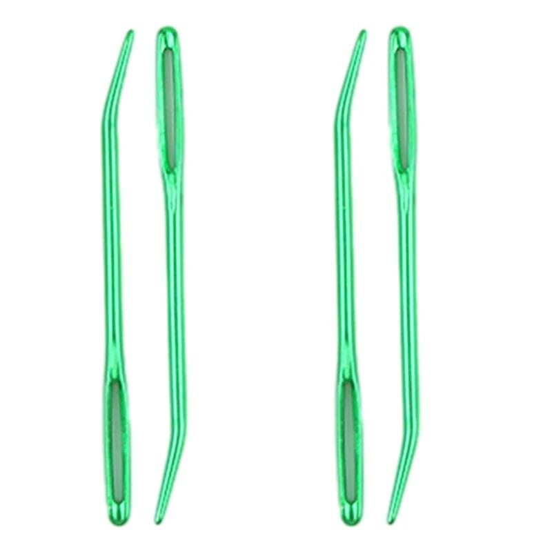 Conjunto agulhas costura olho 4 unidades, tapeçarias dobradas, agulha crochê - Image 1