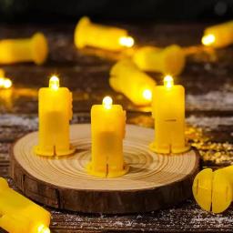 LED Paper Lantern Wicks Balões, Bateria Operado Luzes em Miniatura, Casamento e Decoração de Aniversário, 10PCs - Image 2