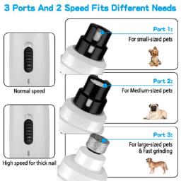 Bateria portátil Nail Grinder para animais de estimação, cães e gatos, aparador de higiene, cortador de unhas, ferramentas de polimento indolores - Image 2