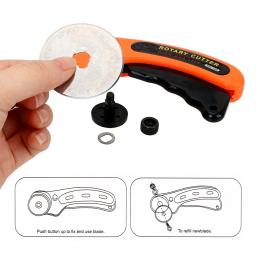 Cortador rotativo para cartão de tecido e costura de papel, rolo acolchoado, faca de corte, tesoura alfaiate, vestido de couro, roupas, ferramenta DIY - Image 3