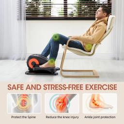 Sob a mesa mini exercitador portátil pedal ginásio fitness elíptico trainer máquina para idosos terapia de reabilitação - Image 5