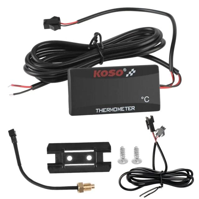 Motocicleta temperatura monitor, tanque de água termômetro, Retrofit temperatura medidor indicador, aviso com sensores, 12V, 0 ~ 120 ° C
