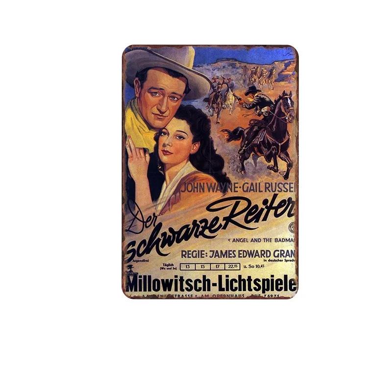 Cartaz Retro de Metal Tin, Placa de filme, Cartaz de parede para bar, Decoração de parede do clube, Pingente Vintage - Image 1