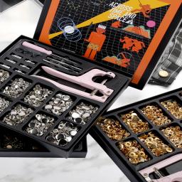 Botões de pressão de metal, botões de pressão com alicate de pressão, acessórios de costura para roupas/abrigos/bolsas/artesanato de couro - Image 2