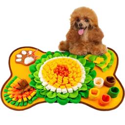 Tapete Snuffle para cães e gatos, jogo interativo para o tédio, gato e cachorro Puzzle, almofada de alimentação lenta, jogo interativo, 25x17" - Image 1