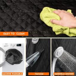 Cão Car Assento Traseiro Capa Protetora, Impermeável, Sujeira Resistente, Pet Seat Cover, Alça de Ombro Preto Hammock, Pet Viagem Colchão - Image 5