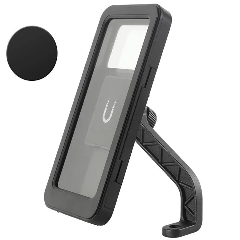 Suporte de telefone para bicicleta, suporte para navegador, totalmente fechado, à prova de chuva, à prova d'água para bicicleta e motocicleta - Image 1