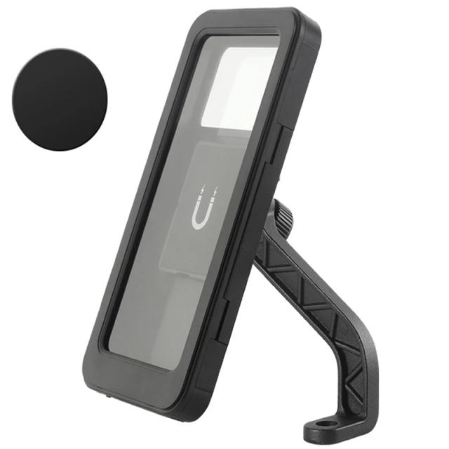Suporte de Telefone à Prova de Água para Bicicleta e Motocicleta com Fechamento Total e Proteção contra a Chuva