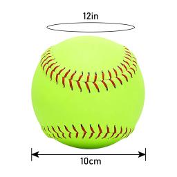 Amarelo Esportes Prática Softballs para Iniciantes e Adolescentes, 12 "Peso Estabilizado Softball, Leve para Jogos, Tamanho Oficial - Image 3
