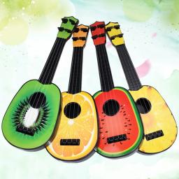 Ukulele de frutas engraçadas para crianças, instrumento musical, brinquedos montessorianos para crianças, escola, jogo, brinquedo educativo, presente - Image 1