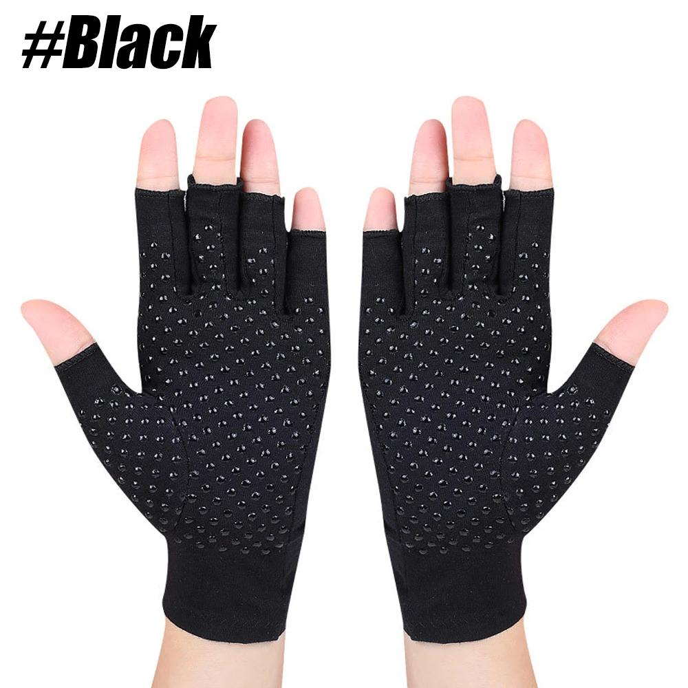 1 par anti artrite luvas de terapia de compressão de saúde reumatóide dor nas mãos descanso de pulso luva esportiva para mulheres homens, túnel do carpo - Image 1