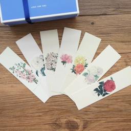 30 peças de cartões de papel para artesanato, cartões de papel estampados retrô com design de flor para marca de marcadores e presentes, decoração de álbuns, faça você mesmo, cartão de mensagens - Image 3