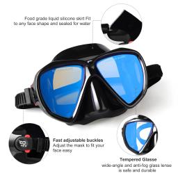 EXP VISION Máscara De Mergulho Profissional, Snorkeling e Máscara De Mergulho Livre, Máscara De Mergulho Adulto com Óculos Temperados - Image 5