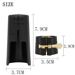 Clarinete metal fivela braçadeira clip com parafusos ajustáveis, bocal Cap, Sax peças de reposição, acessórios para instrumentos de sopro - Image 2