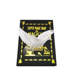 Pomba no livro adereços mágicos para crianças e adultos, truques mágicos, objetos que aparecem no livro, acessórios truques mágicos, brinquedos - Image 1