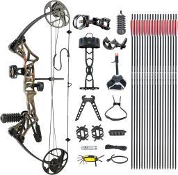 Liga Archery Composto Bow Set, Caça, Armazém dos EUA, DDP em estoque, 19-70lbs - Image 1