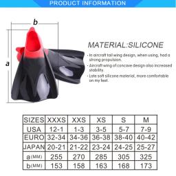 Nadadeiras de mergulho autônomo para homens e mulheres, nadadeiras de silicone snorkel, sapatos de piscina, tênis de praia, sapatos de água curtos, crianças, 2024 - Image 6
