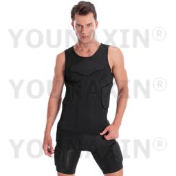 Colete Respirável Anti-Colisão Unisex, Proteção no Peito, Preto, Basquete, Futebol, Corrida, Ciclismo, Parte Superior Esportiva, Tanque, Vest, M, L, XL, 2XL, 3XL - Image 6