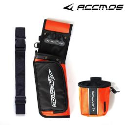Ajustável Archery Seta Quiver Set, Bow Release Bag, Caça Tiro Acessórios, Bolsa, ACCMOS - Image 5