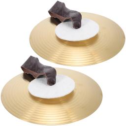 Pequena liga mão pratos para desempenho, percussão banda, instrumento musical, 1 par - Image 3