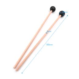 Profissional Xilofone Marimba Mallet Baquetas, Instrumento de Percussão, Mallet Acessórios Parte, Comprimento 365mm, 1 Par - Image 3