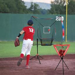 Baseball portátil Backstop Net, Rede De Prática De Beisebol, Bater Pitching, Rede De Treinamento De Rebatidas, acessórios de beisebol - Image 2