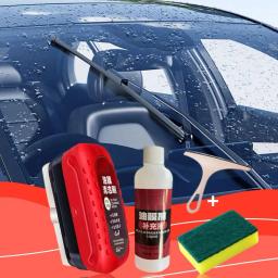 Car Glass Oil Film Remover, esponja de limpeza, escova agente limpador, óleo de manutenção, pára-brisa, impermeável, anti-fog, G4N1 - Image 3