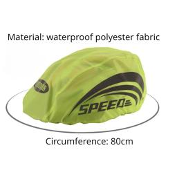 Impermeável Ciclo Capacete Capa com Faixa Reflexiva, Ciclismo, MTB, Bicicleta de Estrada, Chuva, Tecido Oxford, Proteção - Image 2