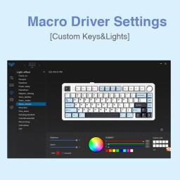 AULA-F75 Teclado mecânico sem fio Gaming, Bluetooth, Com fio, RGB personalizado, 75% Layout Profile, Estrutura Junta, 2.4G - Image 6