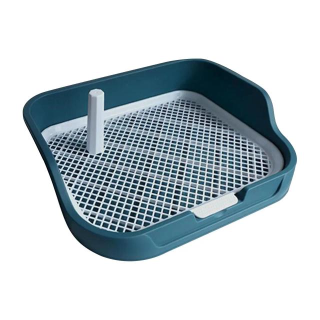 Banheiro Reutilizável para Treinamento de Cães com Almofada Potty, Proteção Lateral Durável e Poste Removível