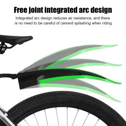 2 pçs universal ajustável mountain bike paralama asas conjunto dianteiro roda traseira da bicicleta lama de água guarda pára-choques acessórios ciclismo - Image 4