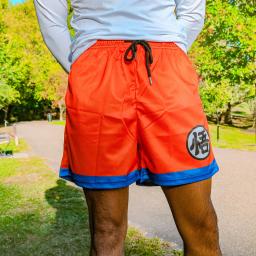 Calções de praia com estampa anime masculino e feminino, calça curta esportiva treino fitness, malha de jogging de ginástica, shorts casuais, verão - Image 3