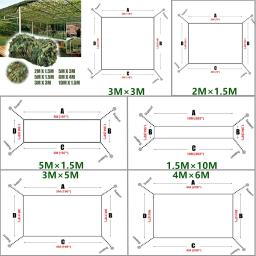 Redes de camuflagem militar para caça, Camo Netting para o treinamento do exército da floresta, Capas de carro, Sun Shelter, Camping Shade, 3m x 5m, 4m x 6m - Image 4