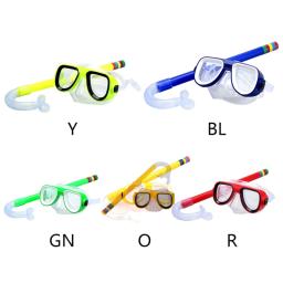 Crianças crianças conjunto snorkel máscara mergulho óculos natação óculos com snorkels secos tubo equipamento - Image 5
