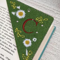 🔖Marcador de canto elegante personalizado bordado à mão, quatro estações, artesanato infantil divertido, quatro estações, 26 letras - Image 3