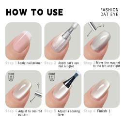 Caneta magnética de unhas para manicure, pintura 3D Cat Eye, varinha magnética de ponta dupla, polonês em gel, pintura mágica, DIY e ferramentas de salão - Image 6
