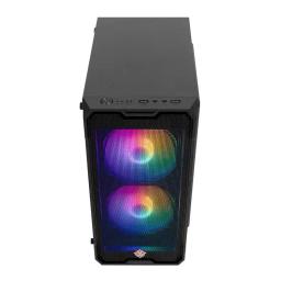 Gabinete Gamer TGT Jester, Mid-Tower, Lateral de Vidro, Com 2 Fans, Preto, TGT-JSR-BKGF01 - Image 3