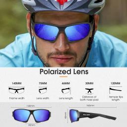 WEST BIKING-Óculos de Ciclismo Polarizados para Homens e Mulheres, Óculos De Sol HD, Óculos Esportivos, UV400, Road Bike, MTB, Moda Bicicleta, Óculos De Pesca - Image 3