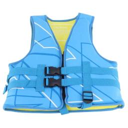 Neoprene Natação Life Jacket para Crianças, Colete salva-vidas, Flotação Aid, Flotação Azul - Image 3