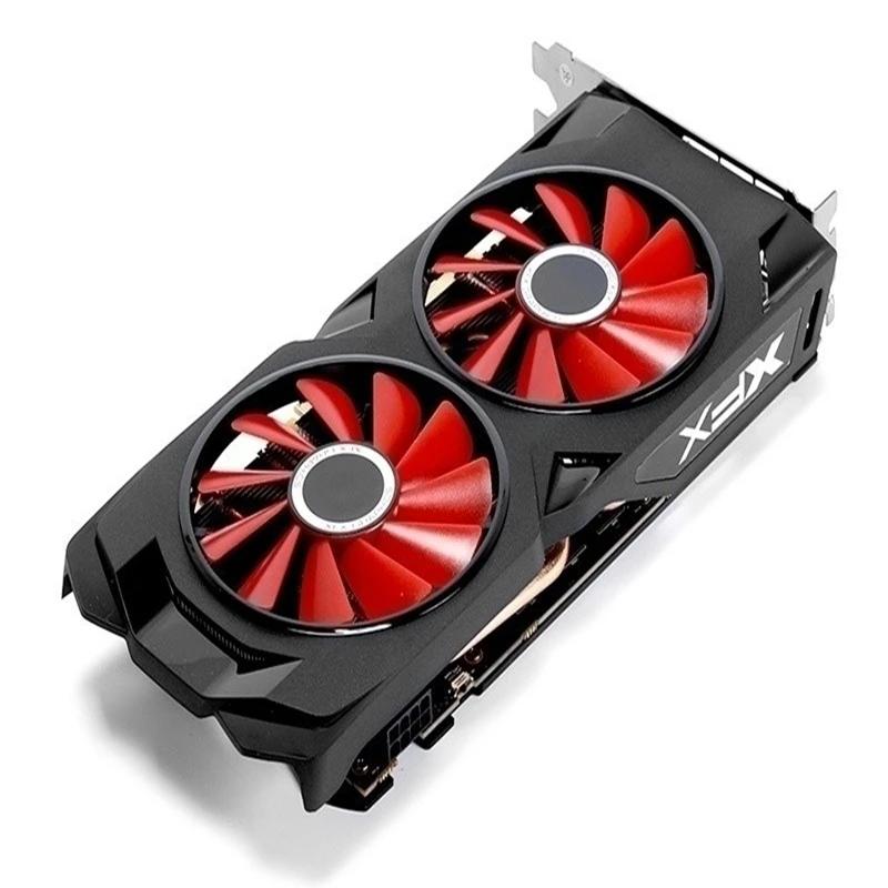 Xfx rx 580 placa gráfica, 4gb, usado, para computador desktop, adm, pc, cartão, 580, 570, não mineração, videogame - Image 1
