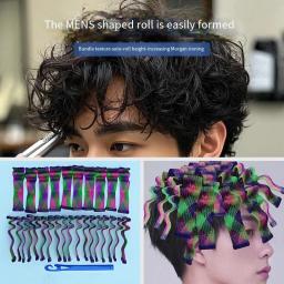Ferramenta mágica de modelador de cabelo ondulado, sem calor, textura masculina, barra de rolamento automática, modelador de cabelo, ferro, ferramentas de texturização de cabelo - Image 1