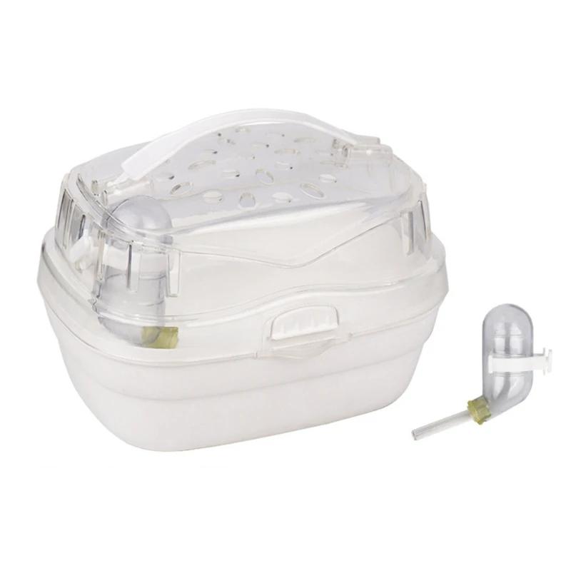 Y1UB Pequeno Transportador Animais Estimação Transportar Gaiola Hamsters Caixa Gaiola Viagem Pequeno Animal Gaiola - Image 1