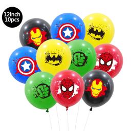 Marvel temático látex balão set, super-heróis, decoração suprimentos para aniversariante, chuveiro de bebê, brinquedos infantis, 10 pcs, 30 pcs, 50pcs, 12" - Image 3