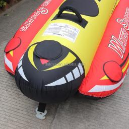 FDS-Tubo inflável de banana para adultos, pesado, 3 cavaleiros, tubo rebocável, barco para esportes aquáticos, novo - Image 5