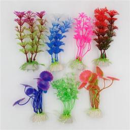 Decoração de plantas de aquário artificial, acessórios para plantas de aquário, peixes maravilhos, 1 peça - Image 1