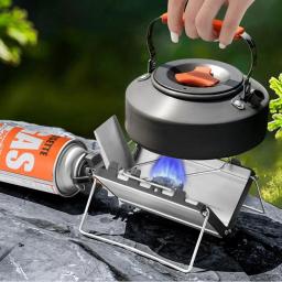 Fogão Cassete Portátil Dobrável, Atividades ao Ar Livre, Suprimentos para Camping, Caminhadas, Piquenique, Mochila, 2600W - Image 4